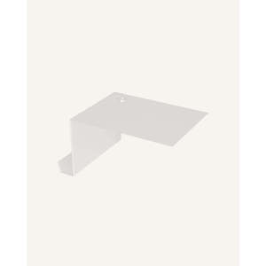 Comodino Frida in Metallo Nero Opaco, Acciaio Verniciato a Polvere, Design Minimalista, Comodino Autoportante per Camera da Letto ad Alta Durabilità - Product Image 2
