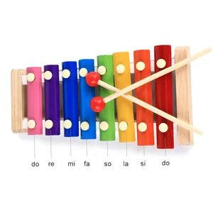 خشبية طفل الآلات الموسيقية آلات قرع لعبة للأطفال مرحلة ما قبل المدرسة التعليمية الموسيقية مجموعة ألعاب للبنين والبنات
