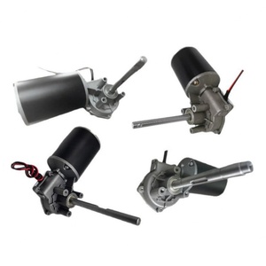 มอเตอร์เกียร์หนอน DC แบบเพลาสูง 76 มม. เสียงเบา 12V 180W 100W 120W PM สำหรับปั๊มหล่อลื่น - Product Image 2