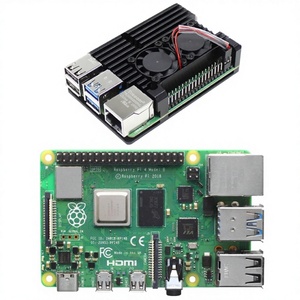 <span class=keywords><strong>Raspberry</strong></span> <span class=keywords><strong>Pi</strong></span> 4B 1GB 2GB 4GB 8GB em Estoque <span class=keywords><strong>Raspberry</strong></span> <span class=keywords><strong>Pi</strong></span> <span class=keywords><strong>4</strong></span> Modelo B Liga de Alumínio Dual Fan Case Kits Placa de Desenvolvimento - Product Image 1