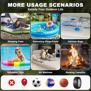 Pompe à air électrique légère et compacte avec éclairage pour matelas <span class=keywords><strong>de</strong></span> camping, flotteurs et sacs <span class=keywords><strong>de</strong></span> rangement - Product Image 5