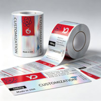 Etiquetas de Botella Holográficas Personalizadas de 3ml 5ml 10ml, Resistentes al Agua y Anti-Falsificación, Adhesivos de Vinilo con Logotipo Autoadhesivo