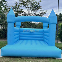 Château gonflable bleu 13x13 Moonwalk Hpfburg avec trampoline et zones de saut