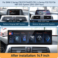 Reproductor Multimedia de Video GPS para Automóvil STWEI de 14.9 Pulgadas para BMW Serie 3 F30-F36, Estéreo, 4G, WiFi, Carplay, Android Auto, Unidad Principal de Navegación