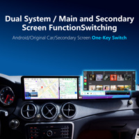 Penhui para Benz A/CLA/GLA 2016-2018/2013-2015, Radio de Auto Android 13 con Pantalla Doble de 24.6 Pulgadas, Reproductor de DVD, Pantalla con Audio y Video DSP