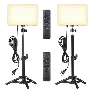 Andoer 2 Pcs Led Video Light Kit 45W Fotografie Vullicht 2800K-6500K Instelbare Helderheid Professioneel Videolicht