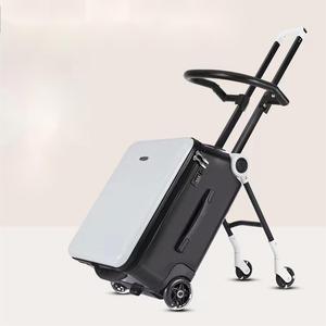JX <span class=keywords><strong>Bagage</strong></span> Cabine Enfant Rigide Unisexe ABS de Haute Qualité à Roulettes avec <span class=keywords><strong>Port</strong></span> de Chargement USB, Valise Poussette avec Serrure Pratique pour Voyage - Product Image 2