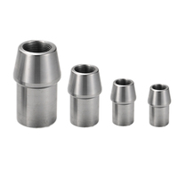 Adaptateur d'insertion de tube pour rotule Heim Weld Bung Rod End 1,25 pouce, filetage gauche et droit