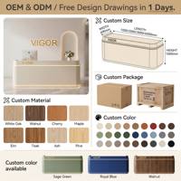 Bureau d'accueil moderne blanc avec bande lumineuse LED, comptoir de réception minimaliste pour bureau, salon, clinique de beauté