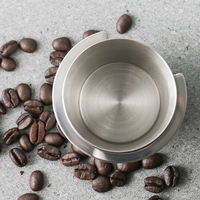 Tasse de dosage d'espresso en acier inoxydable de 58 mm Outils de café pour verser le distributeur de grains de café