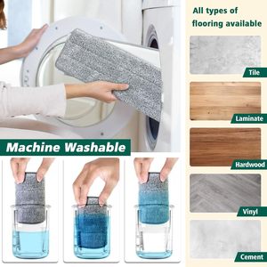 <b>Cleaning</b> Flat <b>Mop</b> Household <b>Cleaning</b> Tools Microfiber Floor Dust <b>Mop</b> With Bucket - Product Image 3