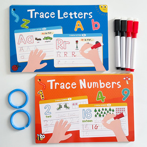 Tarjetas de Práctica de Escritura a Mano Reutilizables y Borrables para Niños, Alfabeto de la A a la Z en Mayúsculas y Minúsculas, Juguete de Aprendizaje de Trazado, Muestra <span class=keywords><strong>Gratis</strong></span> - Product Image 1