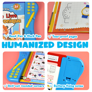 Mi Libro Electrónico, Juguetes Educativos <span class=keywords><strong>de</strong></span> Aprendizaje Electrónico para Niños <span class=keywords><strong>de</strong></span> 4 Años, en Francés e Inglés - Product Image 5