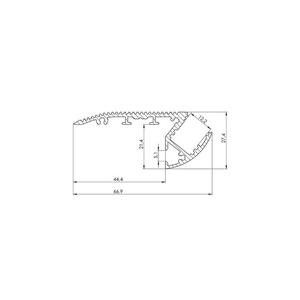 LEDsON-PERFIL LED ANODIZADO EN ALUMINIO-2 M-PLATA - Product Image 2