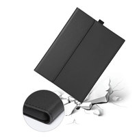 Étui pour tablette Microsoft Surface Pro 12 en cuir Laudtec, couleur unie, multi-angles, antichoc, coque arrière avec protection PBK296, vente en gros OEM/ODM/marque privée