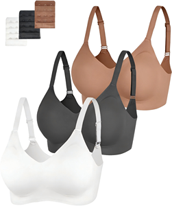 Plus Size Wire Free <strong>Bra</strong> High Quality High Environmental Protection European US Market Seamless Bralette 3/4 <strong>Cup</strong> <strong>UK</strong> Jelly <strong>Bra</strong> - Product Image 2