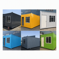 Maison conteneur 20 pieds modulaire préfabriquée à assemblage rapide, avec structure en acier et panneaux sandwich, pour dortoir de travailleurs de la construction