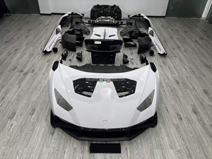 ชุดแต่งคาร์บอนไฟเบอร์แห้งสำหรับ Lamborghini STO LP580 610 EVO อัพเกรด STO กันชนหน้า-หลัง สเกิร์ตข้าง ดิฟฟิวเซอร์ ฝากระโปรง - Product Image 6
