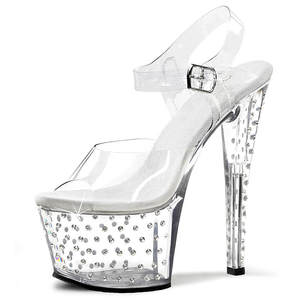 מותאם אישית 17 ס "מ עקבים גבוהים מוט נעלי ריקוד נעלי <span class=keywords><strong>rhinestone</strong></span> סטריפטיז אקזוטיים סנדלים מועדון לילה דגם נעלי נשים סנדלים - Product Image 3