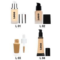 Fond de teint liquide 6 couleurs Longue durée Imperméable Personnalisable Fond de teint hydratant