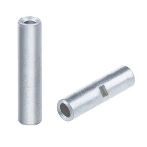 BN Copper Tube Non-Insulated Joint Naked Butt Connectors Plating Tin Surface Auto Electrical Cable Terminals Wholesale