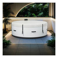 Piscine gonflable ronde portable de haute qualité en vente chaude, design multi-personnes en drop stitch pour enfants et adultes, pour un usage domestique