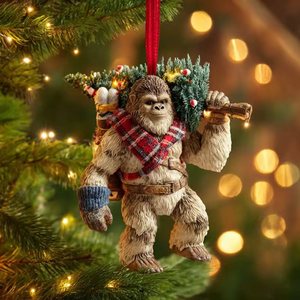 Bigfoot Christmas Ornament PVC Mini Figure Hanging Festival Decoration <b>Tree</b> Ornament - Product Image 4