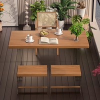 JXT table moderne en bois massif acrylique et chaises traditionnelles en bois pour restaurants cafés hôtels