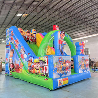 Structure gonflable Paws Dog pour fête, château gonflable avec toboggan, jouets Patrols