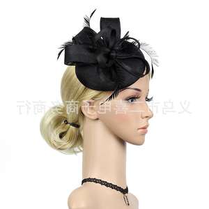 2401 erxi lin chapeaux cheval course Festival balle pince à cheveux accessoires usine vente directe chaude - Product Image 3