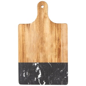 Décoration d'intérieur luxe marbre noir acacia planche à découper plateau <span class=keywords><strong>de</strong></span> service assiettes <span class=keywords><strong>de</strong></span> cuisine accessoires cadeau napperon charcuterie - Product Image 1