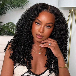 Extensiones de Cabello Humano Virgen 100% Natural para Mujer, Ondulado Profundo, Invisible, para Trenzas de Ganchillo, Cabello Birmano Rizado al por Mayor - Product Image 5