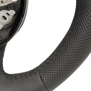 Volant en cuir pleine fleur avec bouton de chauffage en stock pour <span class=keywords><strong>Audi</strong></span> A3 A4 A5 A6 C6 C7 C8 S3 <span class=keywords><strong>S4</strong></span> S5 S6 <span class=keywords><strong>B7</strong></span> <span class=keywords><strong>B7</strong></span>.5 B8 B9 Q5 Q7 RS3 RS4 RS5 RS6 - Product Image 6