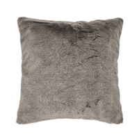 Housse de coussin décorative en microfibre douce imitation fourrure de lapin, imprimé animal de luxe, fermeture éclair cachée