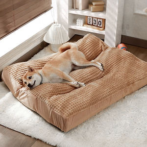 Sofá Cama Ortopédico de Lujo XL Grande de Felpa para Perro y Gato al por Mayor con Funda Extraíble y Base Antideslizante - Product Image 3