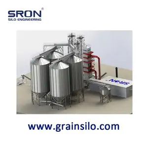 Sicherheit &amp; Firma Korn Bin Lagerung Silo, China Lieferant SRON Angepasst Beton Foundation Stahl Silo für Verkauf