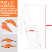 XXUN غطاء جانبي لهيكل دراجة نارية، غطاء خزان وقود لهوندا KTM 125 390 DUKE 2017-2023 و 200 Duke 2020-2023