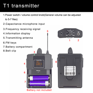 GAW-802 Chất Lượng Tốt Bên Ngoài DSLR Mic Không Dây Lavalier Studio Ghi Âm <span class=keywords><strong>Microphone</strong></span> Cho Máy Ảnh - Product Image 4