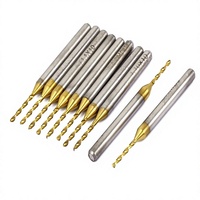 Foret micro en carbure HSS Cobalt TiN pour PCB, CNC, acier inoxydable, métal, bois, foret hélicoïdal 1-3.175mm Chine