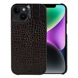 Alligator Leather Iphone Case For Iphone 14 13 12 11 Pro Max Genuine Leather Case