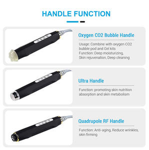 Mesin perawatan kulit wajah, mesin oksigen 3 dalam 1, mesin oksigenasi gelembung CO2 warna hitam - Product Image 5