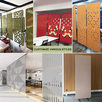 Panneaux acoustiques écologiques à haute densité HJ Modern pour cloisons de bureau, 100% fibres de polyester, feuilles absorbantes du son, sur mesure