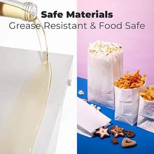 HL Biodegradable Grease Proof Single Wall Coffee Paper Bags Sizes Custom Logo/Graphic Design - Product Image 3