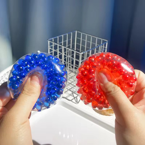 Transparent Crunchy <b>Bead</b> Stress Ball Soft Squishy Fidget Toy for Anxiety and Sensory Relaxation <b>Silicone</b> and TPE Unisex - Product Image 4