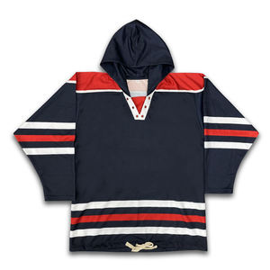 เสื้อเจอร์ซีย์เล่นฮ็อกกี้น้ำแข็งสำหรับผู้ชายของแคนาดาชุดเล่นฮ็อกกี้แขนยาวลายพิมพ์ซับลิเมชันสำหรับผู้ชาย - Product Image 2