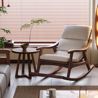Neuer Massivholz-Schaukel stuhl im chinesischen Stil Entspannendes Zuhause Adult Recliner Living Room Adult Balcony Lounge Chair