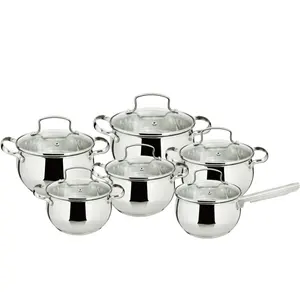 Kitchen wares suppliers best selling 12 pieces cookware sets stainless steel cookware set kitchen gadgets