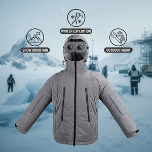 Extérieur coupe-vent hors route Scooter moto imperméable gris respirant <span class=keywords><strong>réfléchissant</strong></span> veste de sécurité - Product Image 2