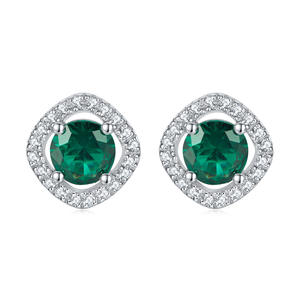 Fashion Silver <b>Jewelry</b> <b>Set</b> Rhodium Plated Round Cut Green Zirconia Ring <b>Women</b> <b>Jewelry</b> <b>Sets</b> <b>for</b> Party - Product Image 3