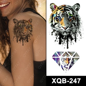 Tatuajes Temporales <span class=keywords><strong>de</strong></span> Alta Calidad, No Tóxicos, <span class=keywords><strong>de</strong></span> Transferencia <span class=keywords><strong>de</strong></span> Agua, Color Negro Duradero, para Hombres, Piel del Cuerpo, Pecho, Brazo, <span class=keywords><strong>Tigre</strong></span> - Product Image 3